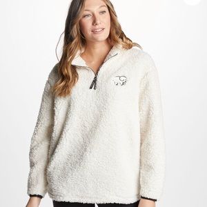 Quarter Zip sherpa pullover